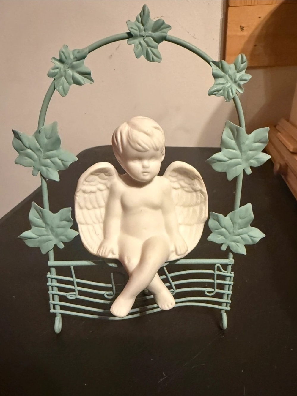 White Cherub Angel Figurine Deco